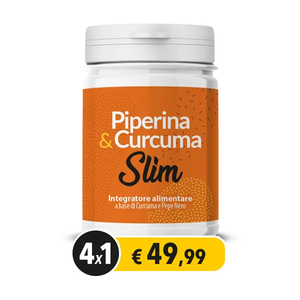 Piperina e Curcuma Slim compresse