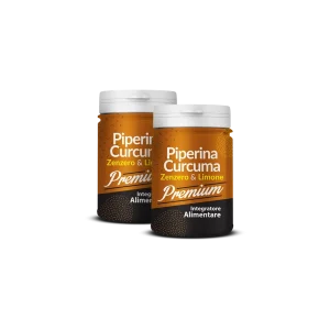 Piperina e Curcuma Zenzero e Limone Premium capsule